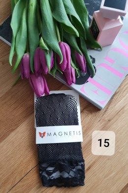 SKARPETKA KABARETKA WZÓR 15 - NERO, UNI MAGNETIS
