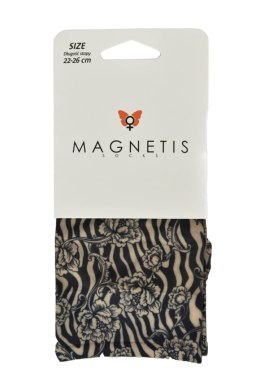 Skarpetka WZR Lycra 15 den wzorek  290 - BEIGE, One Size MAGNETIS