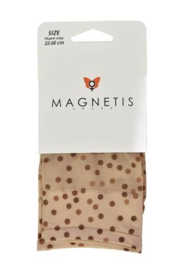 Skarpetka WZR Lycra 15 den wzorek  297 - BEIGE, One Size MAGNETIS