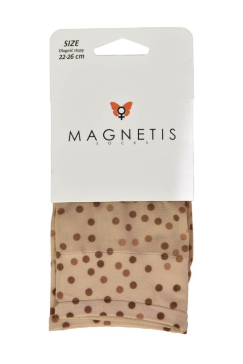 Skarpetka WZR Lycra 15 den wzorek  297 - BEIGE, One Size MAGNETIS