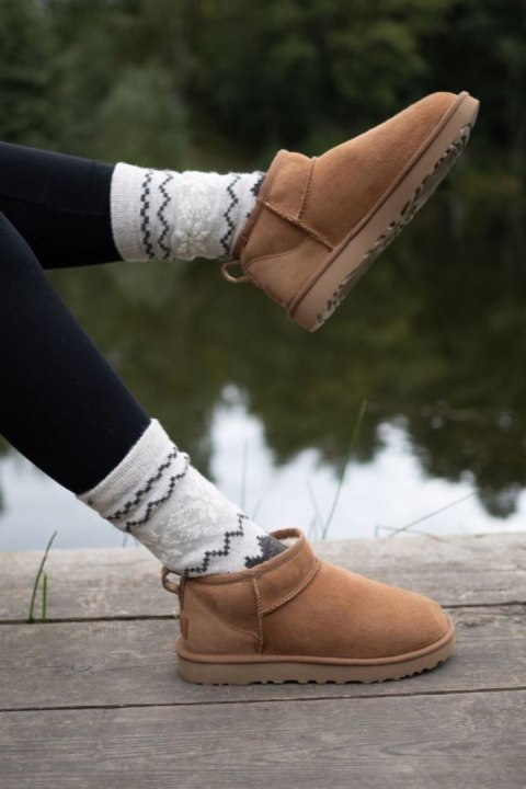 SKARPETKA BAWEŁNIANA SW/070 - NERO/GREY, 39/42 GABRIELLA