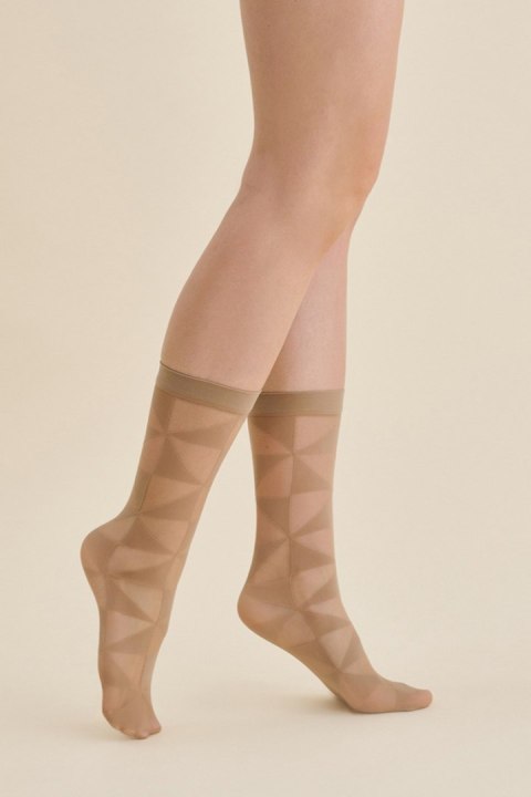 SKARPETKI CIENKIE - WZR SYLA - BEIGE, UNI GABRIELLA