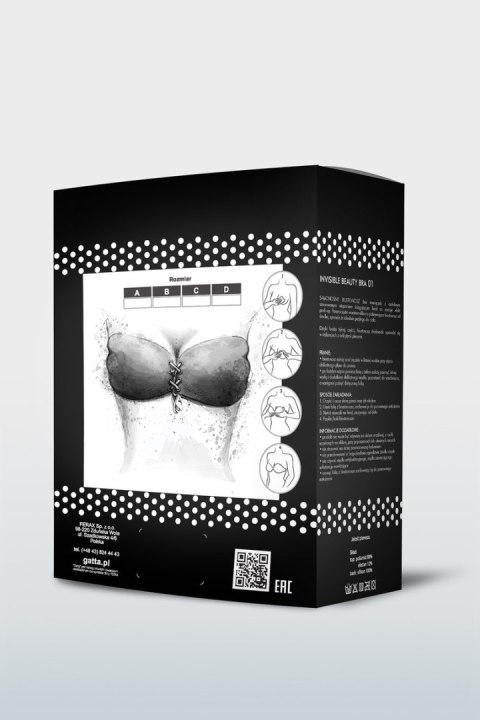 BIUSTONOSZ SAMONOŚNY INVISIBLE BEAUTY BRA 01 - Beige, B GATTA BODYWEAR