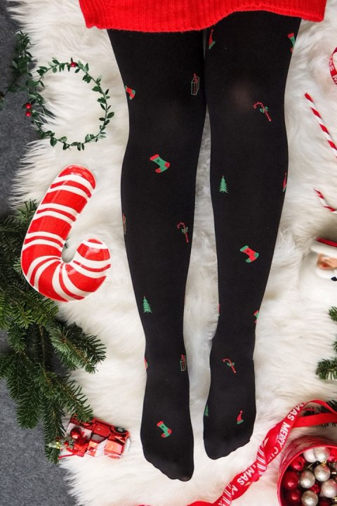 CHRISTMAS TIGHTS-5 - NERO, 5 GABRIELLA