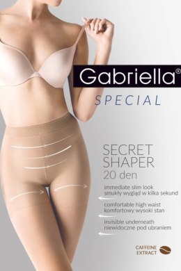 RAJSTOPY MODELUJĄCE CIENKIE SECRET SHAPER 20 - BEIGE, 2 GABRIELLA