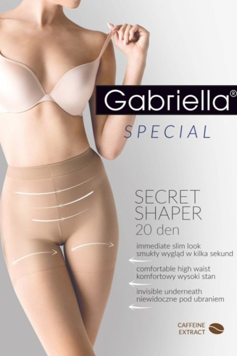 RAJSTOPY MODELUJĄCE CIENKIE SECRET SHAPER 20 - MOCCA, 4 GABRIELLA