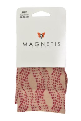 Skarpetka WZR Lycra 15 den wzorek  271 - BEIGE, One Size MAGNETIS