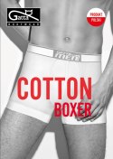 Bielizna Męska - Boxer Cotton - White, XXL GATTA BODYWEAR