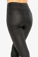 GLAM SHINE spodnie woskowane - CZARNY, XL GATTA BODYWEAR