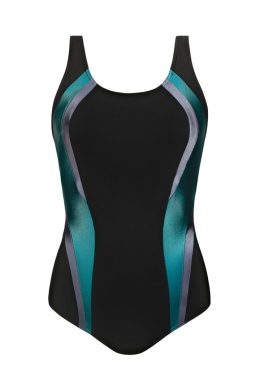 Kostium Kąpielowy Atlantic Sport - S34LA2-55 - BLACK, S, 44 SELF
