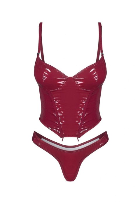 Redya gorset i stringi - CZERWONY, S/M OBSESSIVE