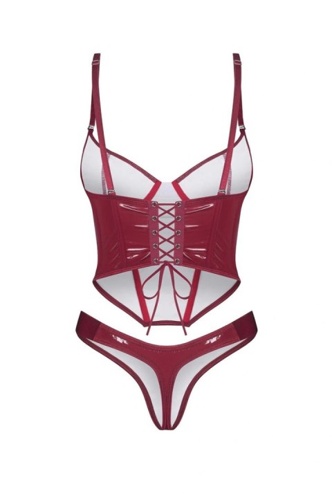 Redya gorset i stringi - CZERWONY, S/M OBSESSIVE