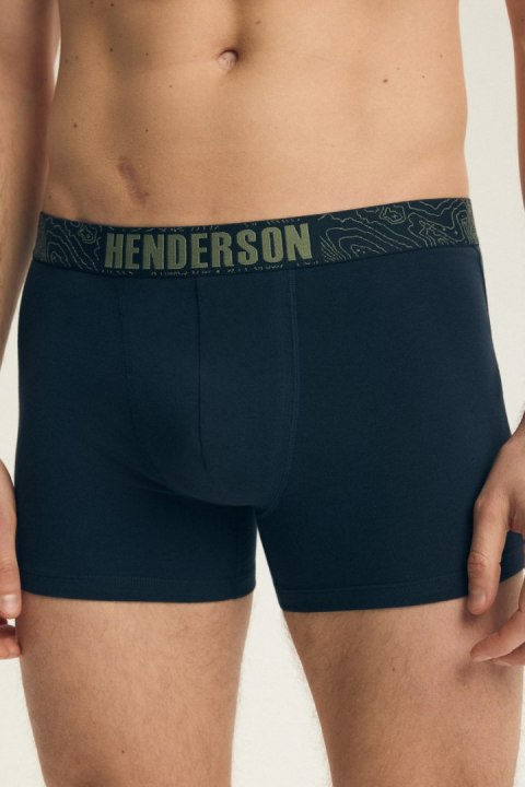 SZORTY MĘSKIE LAP 2PAK LONG 43386 SS26 - KHAKI-GRANAT, M HENDERSON