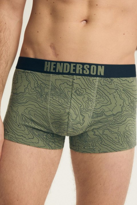 SZORTY MĘSKIE LAP 2PAK 43385 SS26 - KHAKI-GRANAT, M HENDERSON
