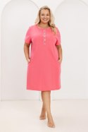 KOSZULA DAMSKA 177 BIG W/26 - MALINOWY, 3XL, 3 REGINA