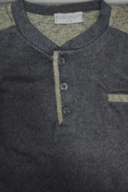 NOTTINGHAM PIŻAMA MĘSKA PG38874 - DARK GREY, L NOTTINGHAM