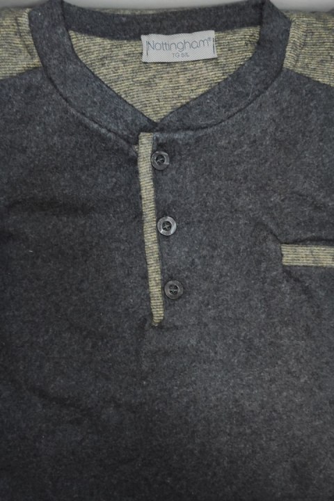 NOTTINGHAM PIŻAMA MĘSKA PG38874 - DARK GREY, L NOTTINGHAM