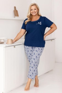 PIŻAMA DAMSKA 729 BIG W/26 - BEŻOWY, XXL, 2 REGINA