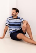 PIŻAMA MĘSKA 501 BIG W/26 - BRĄZOWY, XXL, 2 REGINA