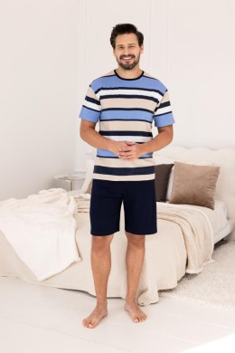 PIŻAMA MĘSKA 501 W/26 - BEŻOWY, XL, 1 REGINA
