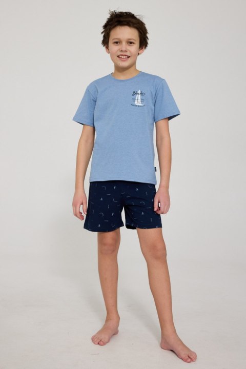 PIŻAMA BOY YOUNG KR 790/127 PACIFIC - NIEBIESKI, 158/164 CORNETTE