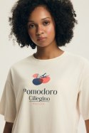PIŻAMA DAMSKA DESSIE 43724 SS26 - ECRU-GRANAT, 3XL, 59X HENDERSON LADIES