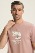 PIŻAMA MĘSKA BRAD 44520 SS26 - FIOLET-RÓŻOWY, 3XL, 34X HENDERSON