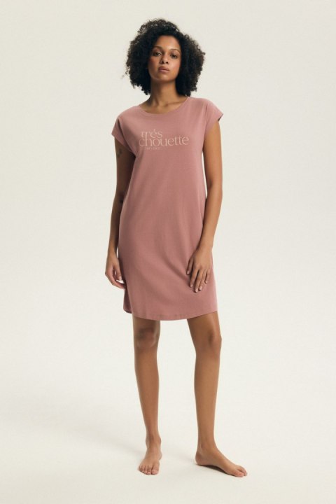 KOSZULA NOCNA EMELA 44490 SS26 - PUDROWY RÓŻ, XL HENDERSON LADIES