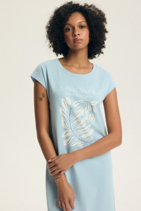 KOSZULA NOCNA ESTES 45183 SS26 - JASNONIEBIESKI, XL HENDERSON LADIES