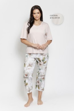 3567 PIŻAMA DAMSKA AFRODYTA 2XL-4XL - BEŻOWY, 4XL TARO