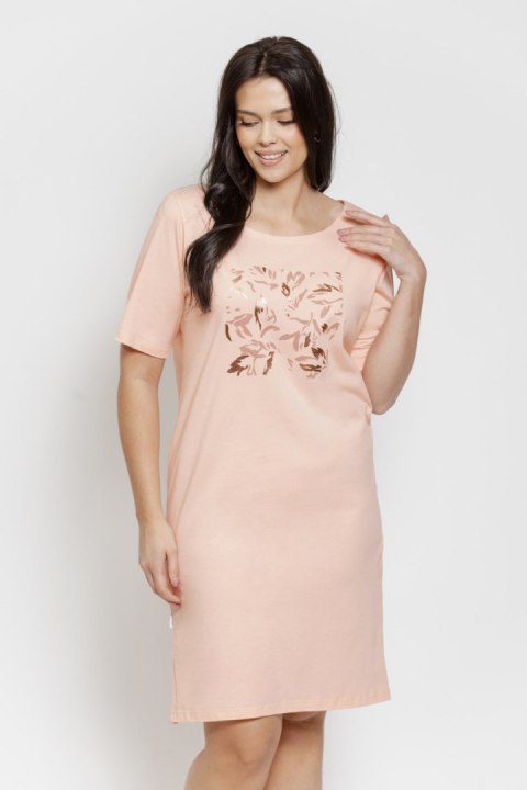 3573 KOSZULA DAMSKA VALENTINA 4XL-6XL - BŁĘKITNY, 4XL, 2 TARO