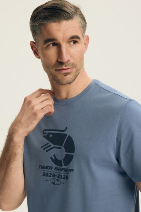 PIŻAMA MĘSKA BRAD 44520 SS26 - FIOLET-RÓŻOWY, 3XL, 34X HENDERSON