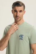 PIŻAMA MĘSKA BREAK 44507 SS26 - JASNOZIELONY-DENIM, 3XL HENDERSON