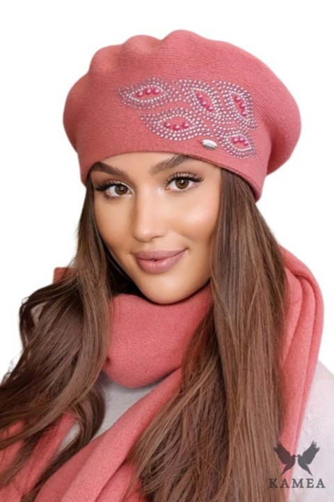BERET DAMSKI HEIDI - BRĄZOWY 31, UNIWERSALNY, 31 KAMEA BERET DAMSKI HEIDI - BRĄZOWY 31, UNIWERSALNY, 31 KAMEA