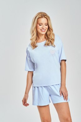 3525 PIŻAMA DAMSKA HELENA S-XL - BŁĘKITNY, L TARO