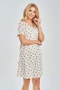 3529 KOSZULA DAMSKA NITA S-XL - GROCHY BRĄZ, S TARO