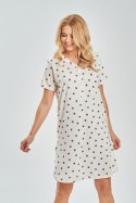 3529 KOSZULA DAMSKA NITA S-XL - GROCHY BRĄZ, S TARO