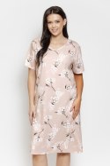 3555 KOSZULA DAMSKA FIORA 2XL-4XL - BEŻOWY, 2XL TARO