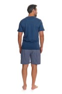 PIŻAMA MĘSKA PMB.7424 - DENIM_BLUE, L DOCTOR NAP