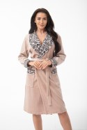 SZLAFROK DAMSKI FR-413 - CAPPUCCINO, 2XL, 2 DOROTA
