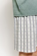 3581 PIŻAMA MĘSKA ALEX M-2XL - ZIELONY MELANŻ, 2XL TARO