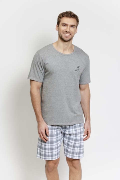 3583 PIŻAMA MĘSKA ELIOT S-2XL - CIEMNY MELANŻ, XL TARO