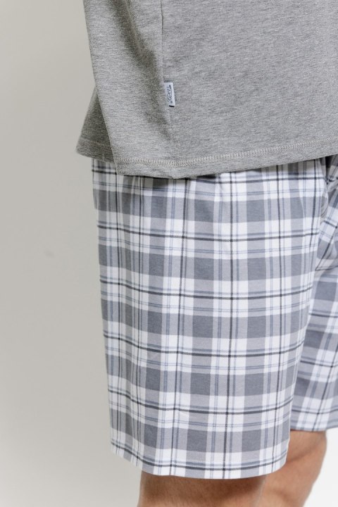 3583 PIŻAMA MĘSKA ELIOT S-2XL - CIEMNY MELANŻ, XL TARO