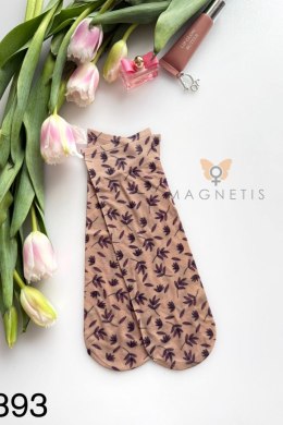 SKARPETKA WZR 393 - BEIGE, UNI MAGNETIS