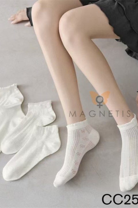 SKARPETKA APLIKACJA CC-251102 - BIANCO, UNI MAGNETIS