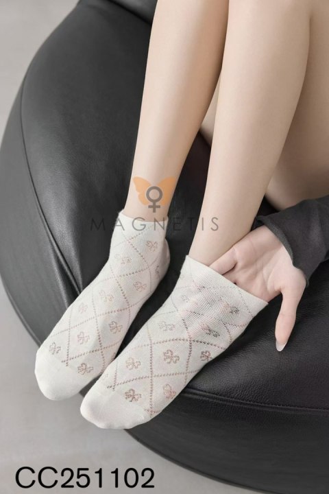 SKARPETKA APLIKACJA CC-251102 - BIANCO, UNI MAGNETIS