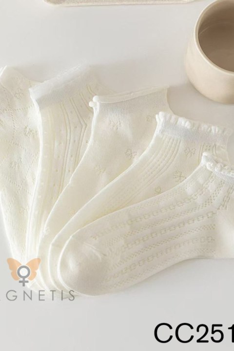 SKARPETKA APLIKACJA CC-251102 - BIANCO, UNI MAGNETIS