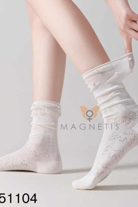 SKARPETKA APLIKACJA CC-251104 - BIANCO, UNI MAGNETIS