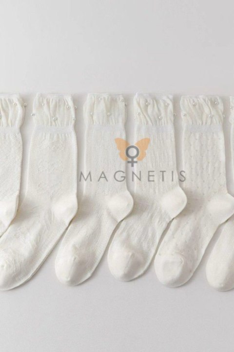 SKARPETKA APLIKACJA CC-251104 - BIANCO, UNI MAGNETIS