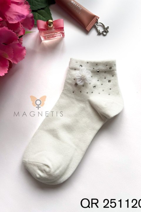 SKARPETKA APLIKACJA QR-251120 - BIANCO, UNI MAGNETIS